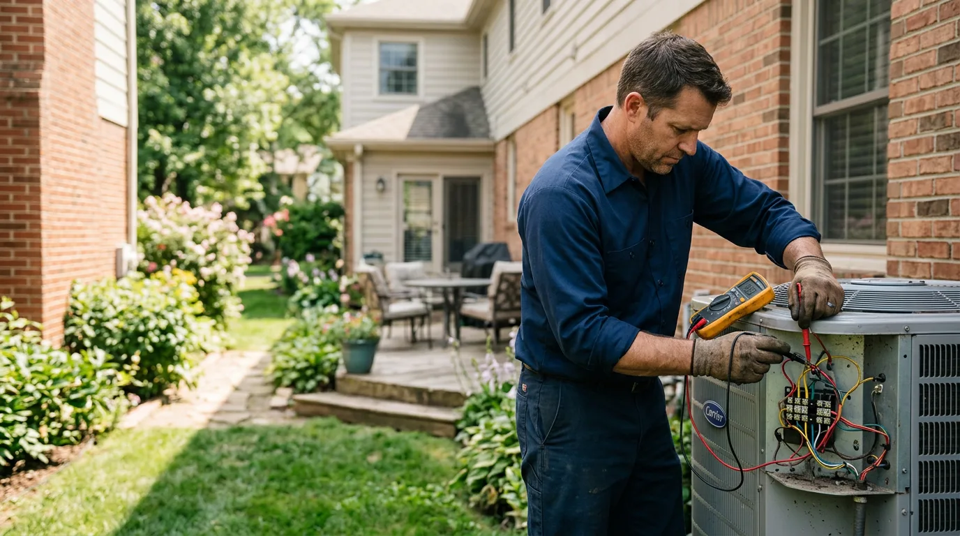 HVAC technician working near Cleveland, SC